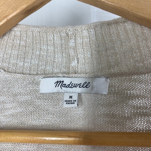 Madewell Bradley Cardigan Sweater in Textured Stripe size M - Picture 5 of 5
